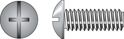 HILLMAN No. 10-24 in. X 1/2 in. L Combination Truss Head Zinc-Plated Steel Machine Screws 100 pk