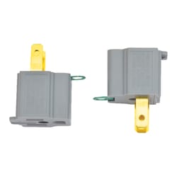 Leviton Polarized 1 outlets Outlet Adapter 2 pk