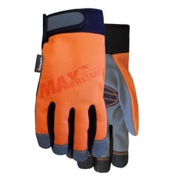 Midwest Quality Gloves Max Resistant XL Synthetic Leather Orange Gloves