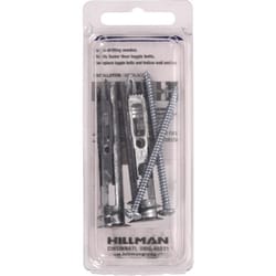 HILLMAN 0.62 in. D X 2-1/2 in. L Steel Pan Head Self Drilling Toggle Bolt 2 pc