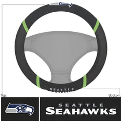 Fanmats NFL Black/Green Steering wheel Cover 1 pk