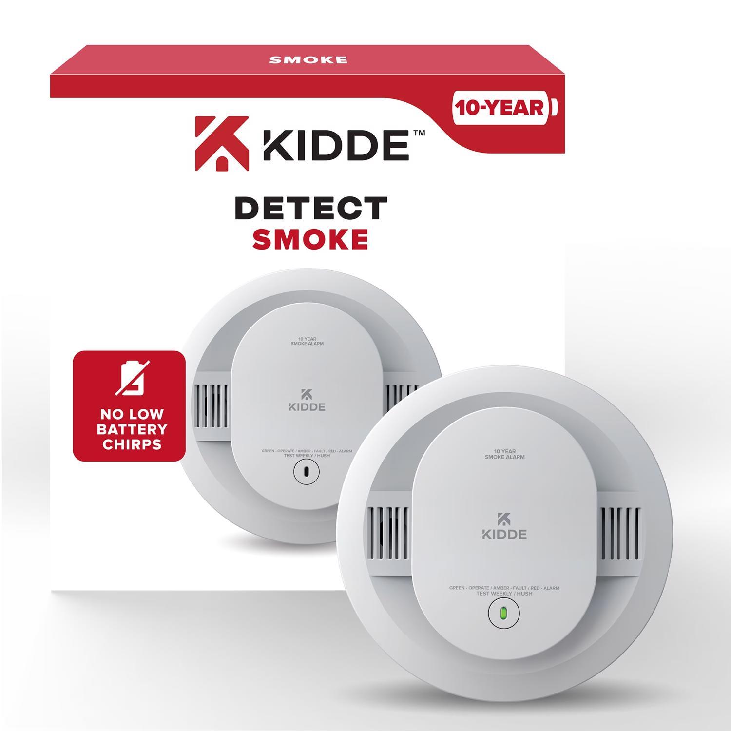Kidde Detect Battery-Powered Photoelectric Smoke Detector 1 pk