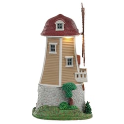 Lemax Multicolored Olde Stone Mill Christmas Village 11 in.