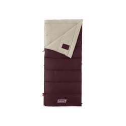 Coleman Autumn Glen Burgundy Sleeping Bag 2 in. H X 33 in. W X 75 in. L 1 pk