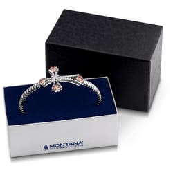Montana Silversmiths Women's Faith In My Heart Cuff Silver Bracelet One Size Fits Most