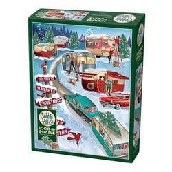 Cobble Hill Christmas Campers Jigsaw Puzzle 1000 pc