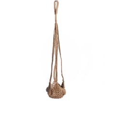 Primitive Planters Tan Jute 28 in. H Hanger Basket 1 pk