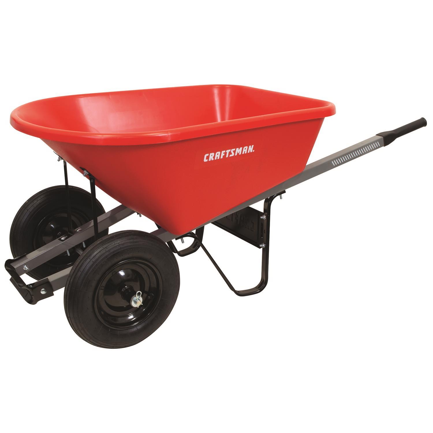 Craftsman Poly Residential Wheelbarrow 6 cu ft Uae Electronic uaeelectronic.com