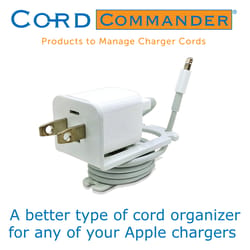 Cord Commander 2 in. L White ABS Cable Organizer