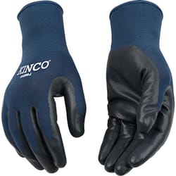 Kinco Men's Indoor/Outdoor Knit Wrist Cuff Gloves Navy L 3 pair