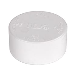 NDS Schedule 35 3 in. Hub each X 3 in. D Hub PVC Drain Cap