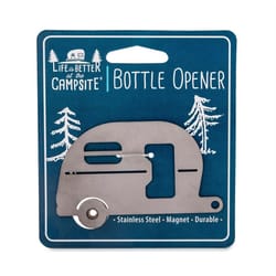 Camco Life is Better at the Campsite Stainless Steel Manual Bottle Opener Magnet