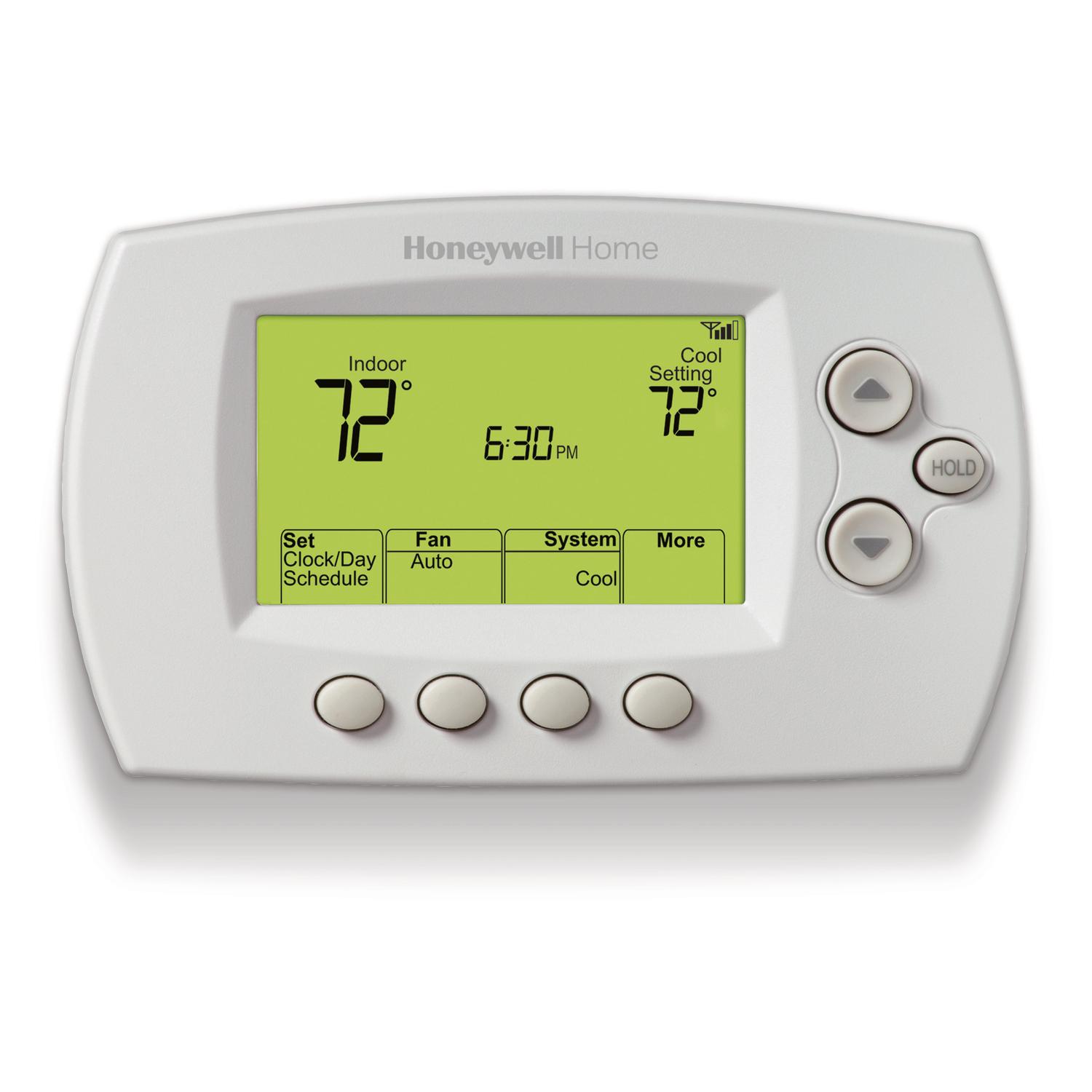 Photos - Thermostat Honeywell Built In WiFi Heating and Cooling Push Buttons Programmable Ther 