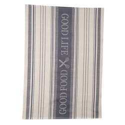 Kay Dee Cooks Kitchen Graphite Cotton Woven Jacquard Tea Towel 1 pk