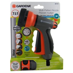 Gardena 7 Pattern Adjustable Metal Hose Nozzle