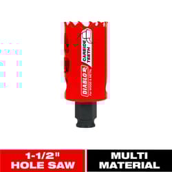 Diablo Snap-Lock Plus 1-1/2 in. Carbide Tipped 2-3/8 in. L X 3/8 in. D Hole Saw
