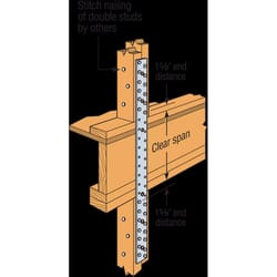 Simpson Strong-Tie 12 in. H X 1.25 in. W 18 Ga. Galvanized Steel Strap