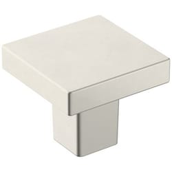 Amerock Monumnet Contemporary Square Cabinet Knob 1 in. Satin Nickel 1 pk