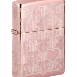 Zippo Pink Heart Lighter 1 pk