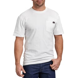 Dickies 2XLT Short Sleeve Men's Crew Neck White Tee Shirt
