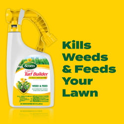 Scotts Liquid Turf Builder Weed &amp; Feed Lawn Fertilizer For Multiple Grass Types 6000 sq ft