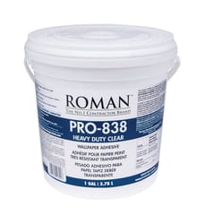 Roman PRO-838 Heavy Duty Clear High Strength Modified Starches Wallpaper Adhesive 1 gal