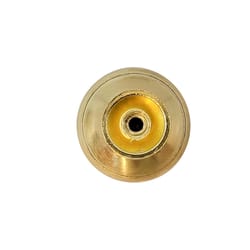 Laurey Metro Transitional Round Cabinet Knob 1-3/8 in. D 1.14 in. Satin Brass 1 pk