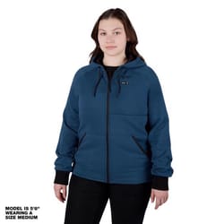 Milwaukee XS Women's Heated Hoodie Blue