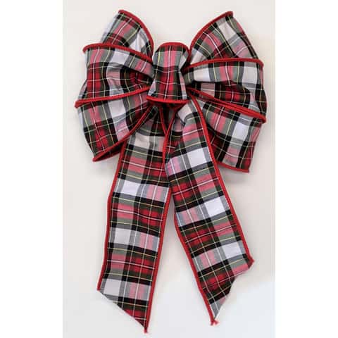 Holiday Trims Red 7 Loop Christmas Bow 14 in. - Ace Hardware