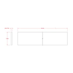 SteelWorks 0.125 in. X 1.5 in. W X 3 ft. L Weldable Aluminum Flat Bar 1 pk