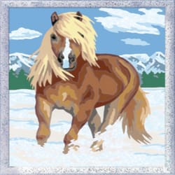 Ravensburger CreArt Royal Horse with Glitter Paint By Number Set Multicolored 19 pc