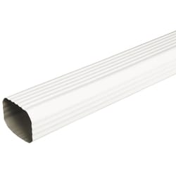 Amerimax 2 in. H X 3 in. W X 120 in. L White Aluminum K Downspout