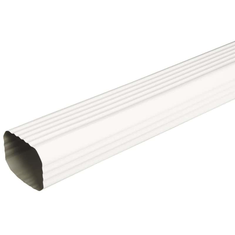 Amerimax 2 in. H X 3 in. W X 120 in. L White Aluminum K Downspout Ace