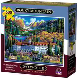 Dowdle Rocky Mountain Personal Puzzle Cardboard/Paper Multicolored 500 pc