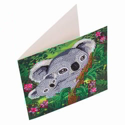 Crystal Art Craft Buddy Koala Hugs Craft Card Kit Multicolored