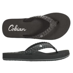 Cobian Braided Bounce Women's Flip-Flops 7 US Black