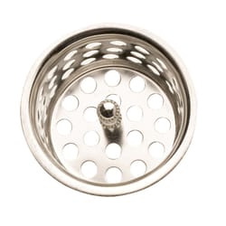 Plumb Pak 1-1/2 in. D Chrome-Plated Stainless Steel Sink Strainer Silver