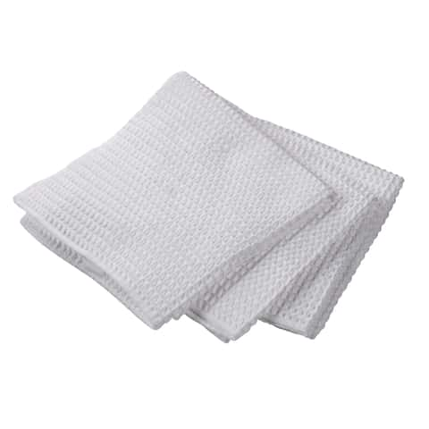 Mu Kitchen 5-Piece Microfiber Waffle Cloths and Towels Set in