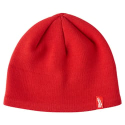 Milwaukee Fleece Lined Beanie Red One Size Fits Most