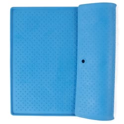 Dexas Blue Rubber Pet Bowl Mat For Cats/Dogs