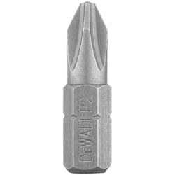 DeWalt Phillips #2 in. X 1 in. L Screwdriver Bit Heat-Treated Steel 2 pc