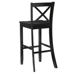 Linon Home Decor Black Wood Corey Barstool 43 in.