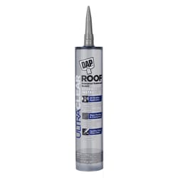 DAP Ultra Clear Crystal Clear Synthetic Rubber Roof Repair Waterproof Sealant 10.1 oz