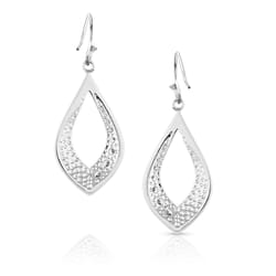 Montana Silversmiths Women's Opal Blue/Silver Earrings Water Resistant