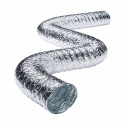 Deflect-O 4 in. W X 96 in. L Metallic Silver Aluminum Dryer Vent