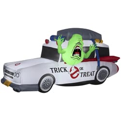 Gemmy 4 ft. Prelit Ghostbusters Slimer in Ecto-1 Inflatable