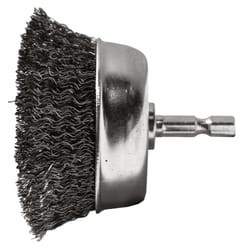 Century Drill & Tool 1-3/4 in. Crimped Wire Wheel Brush Steel 4500 rpm 2 pc