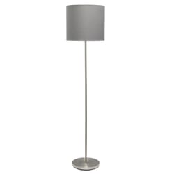 Simple Designs 58 in. Gray Floor Lamp