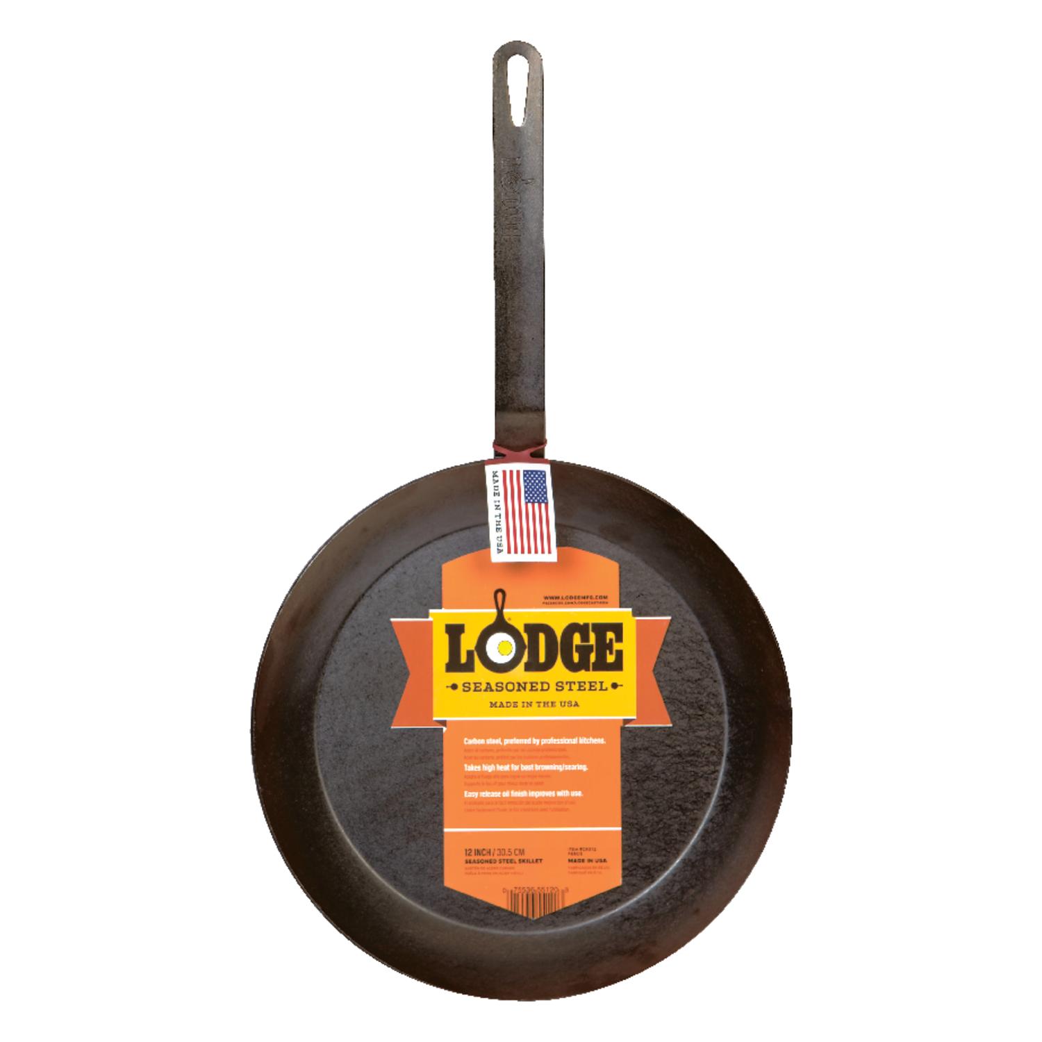 Lodge Steel Skillet 12 in. Black Sansujyuku sansujyuku.com