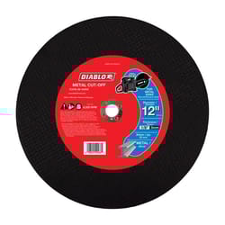 Diablo 12 in. D X 20 mm Aluminum Oxide High Speed Metal Cut-Off Disc 1 pk